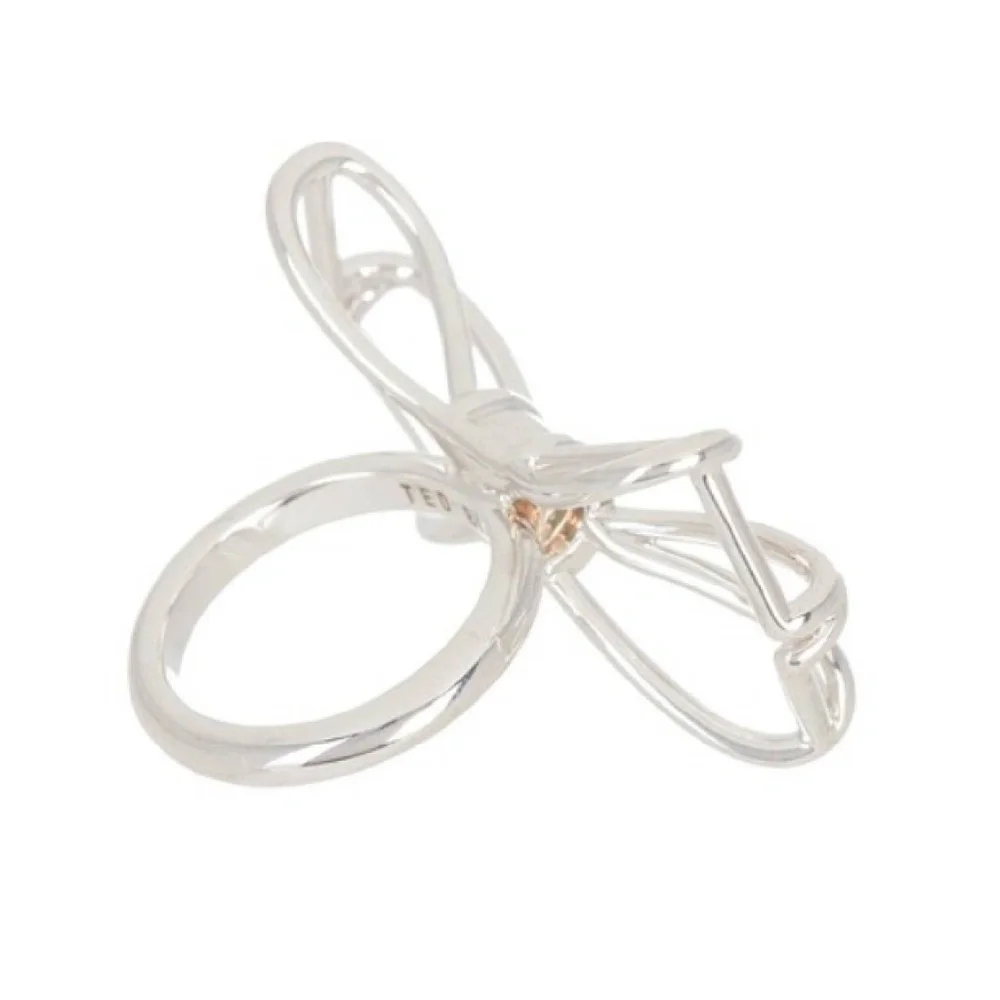 Ted Baker London Gizele SILVER Geometric Bow Ring
